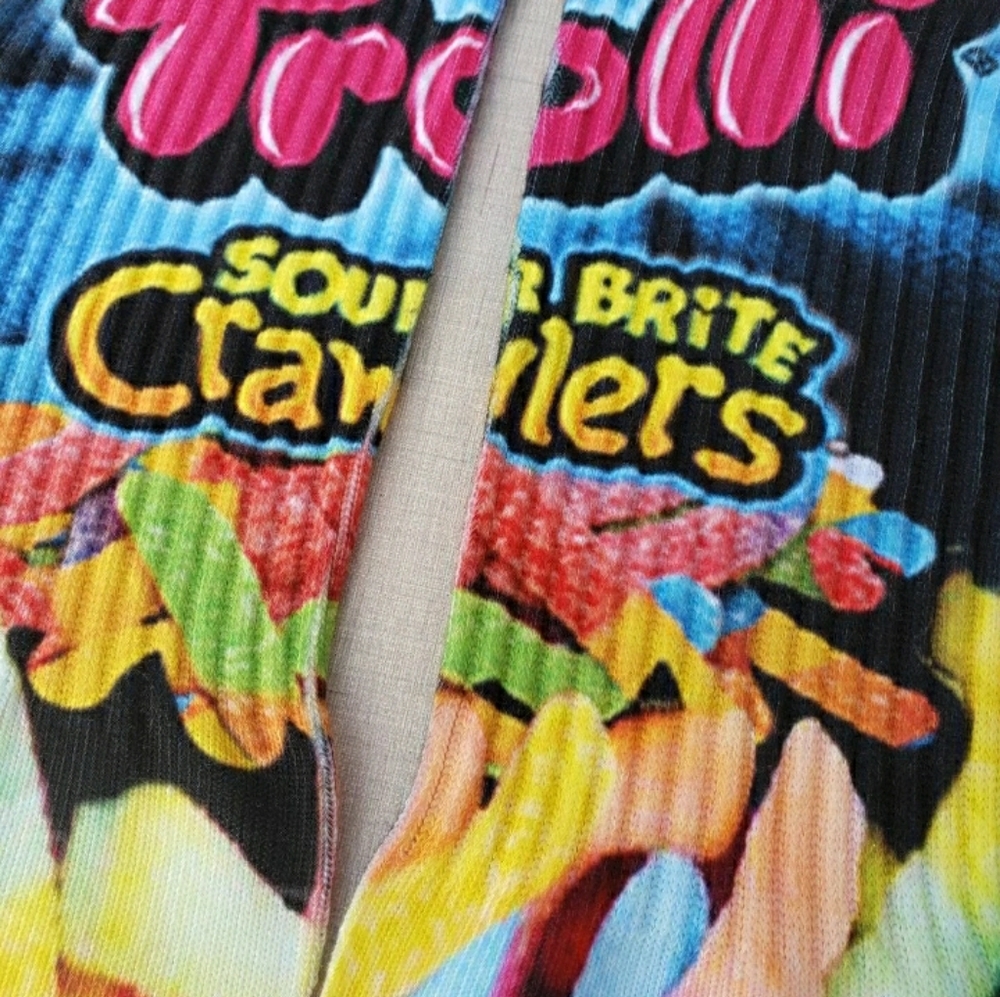 Custom SOUR WORMS Socks - Picture 2 of 2